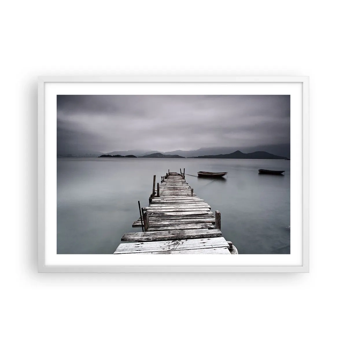 Pôster em moldura branca - Amanhã pode ir - 70x50 cm