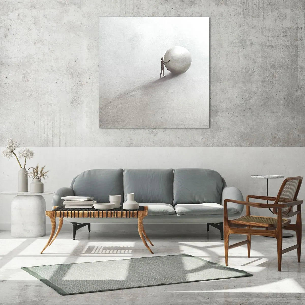 Quadro em vidro - O Jogo da Vida - 70x70 cm