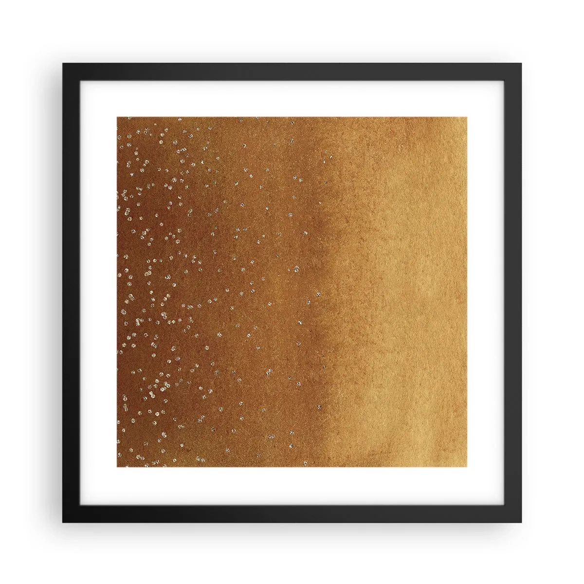 Pôster com moldura preta - O nascimento da luz - 40x40 cm