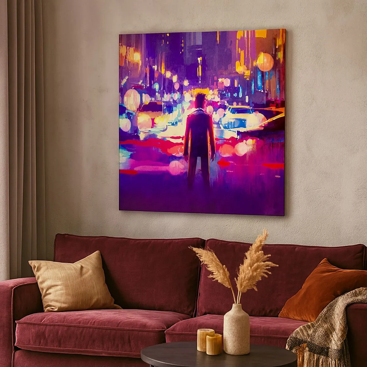 Quadro em tela - Imerso na luz - 30x30 cm