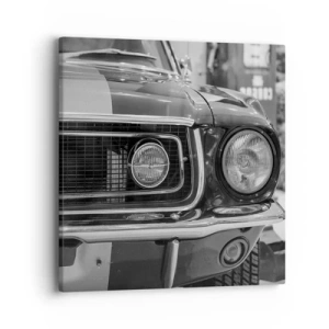 Quadro em tela - Condução perigosa - 40x40 cm