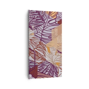 Quadro em tela - A impossível relação entre a geometria e a natureza - 65x120 cm