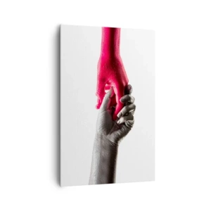 Quadro em tela - Juntos, mas diferentes - 80x120 cm