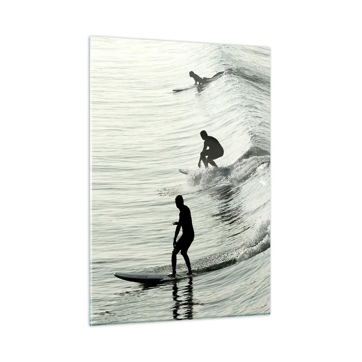 Quadro em vidro - Para conhecer a onda - 50x70 cm