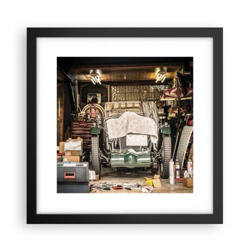 Pôster com moldura preta - De volta ao passado - 30x30 cm