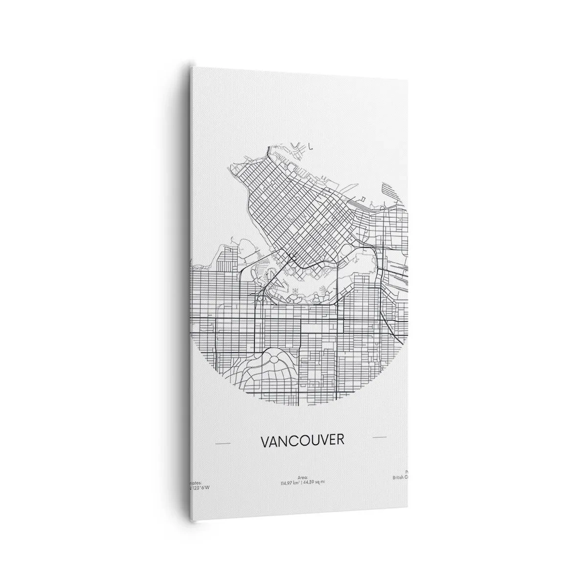 Quadro em tela - Anatomia de Vacouver - 65x120 cm