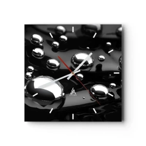 Relógio de parede - Relógio em vidro - Das profundezas negras - 30x30 cm
