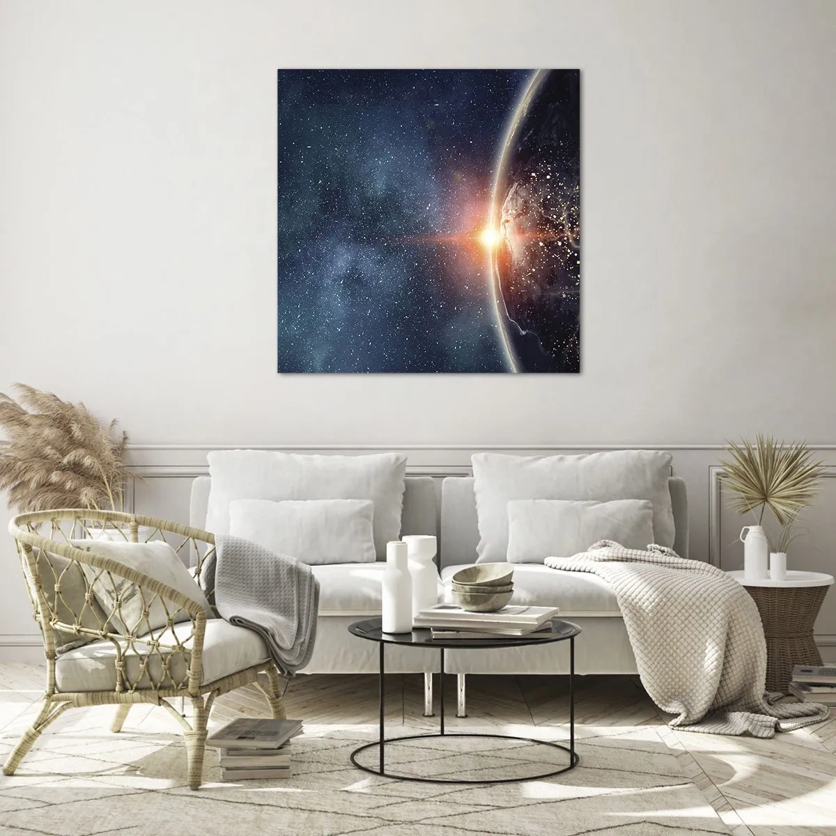 Quadro em vidro - Numa nova perspetiva - 30x30 cm