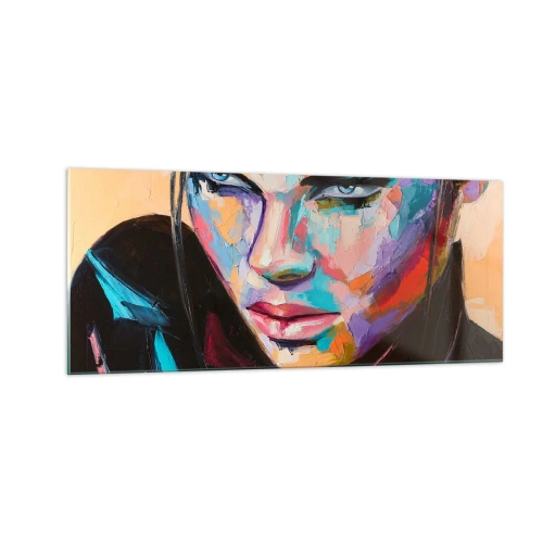 Quadro em vidro - Coração selvagem - 100x40 cm