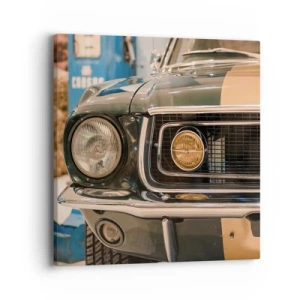 Quadro em tela - Encontro com uma lenda - 40x40 cm