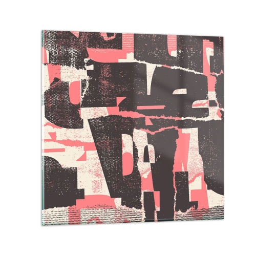 Quadro em vidro - Todo esse barulho - 70x70 cm