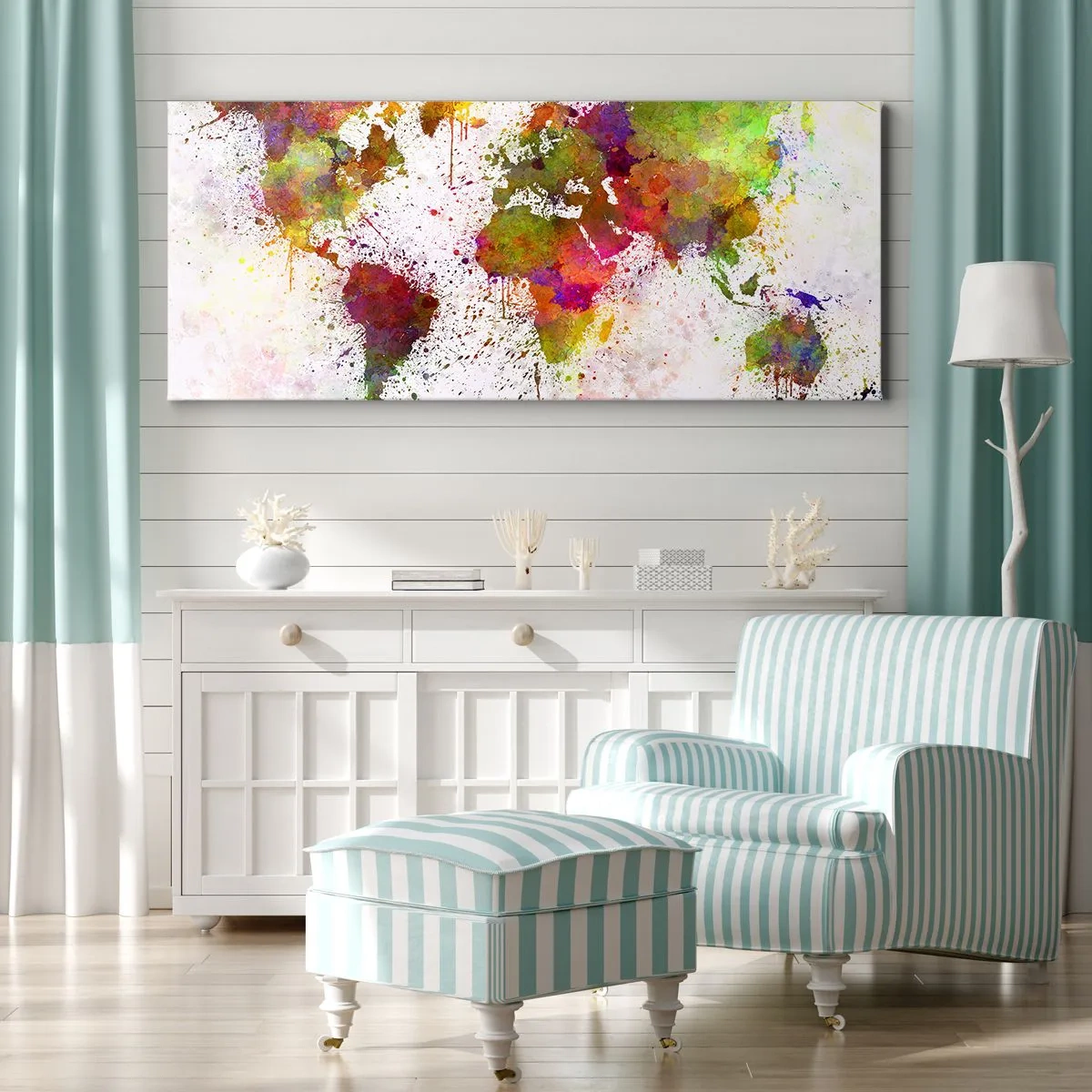 Quadro em tela - De algum modo, resultou assim - 120x50 cm