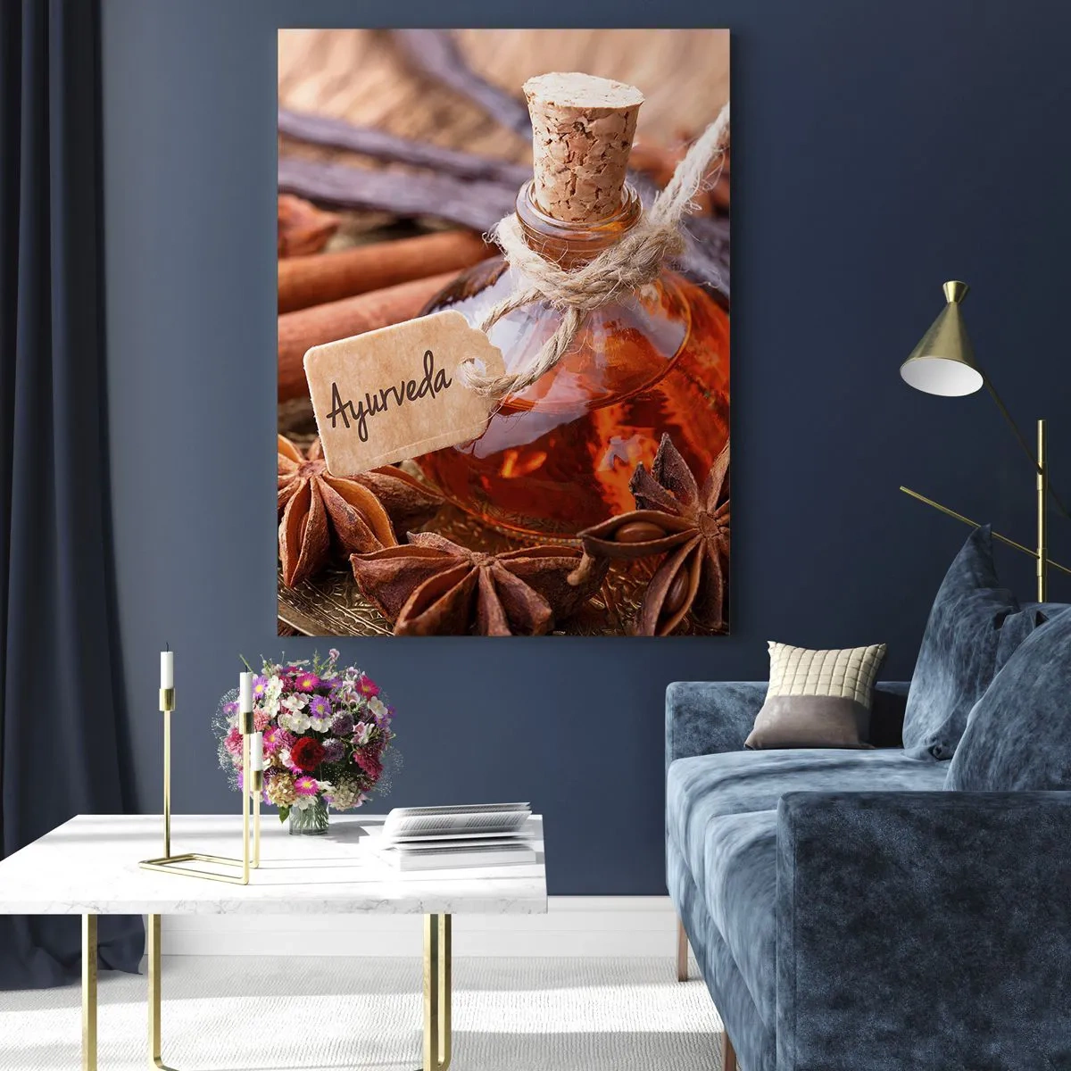 Quadro em vidro - Rumo à unidade do corpo e do espírito - 70x100 cm