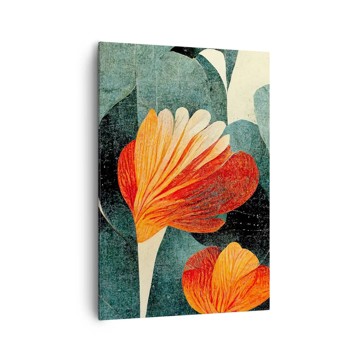 Quadro em tela - O calor dos trópicos e o frescor da vegetação - 70x100 cm