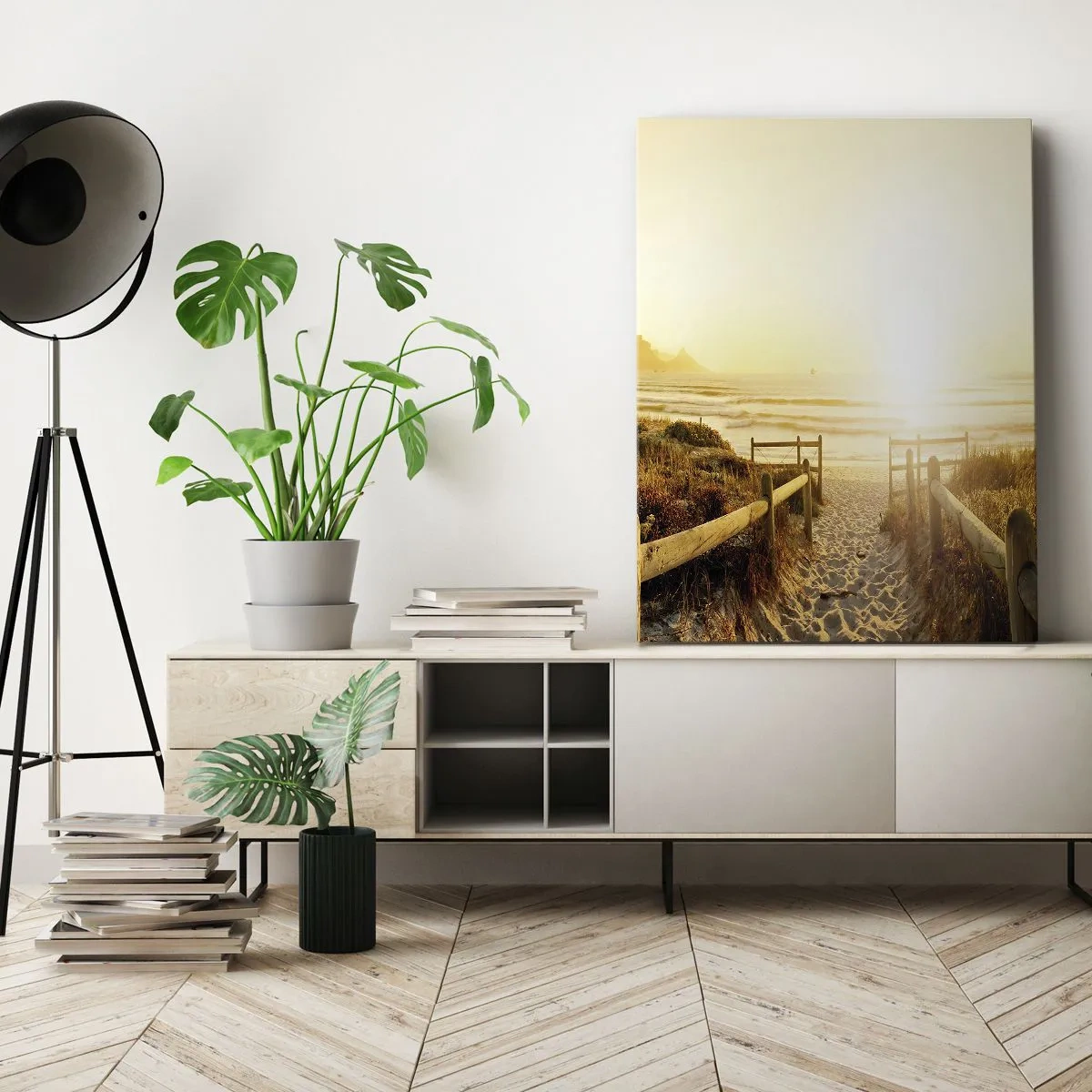 Quadro em tela - Pelaa duna, em direção ao sol - 50x70 cm