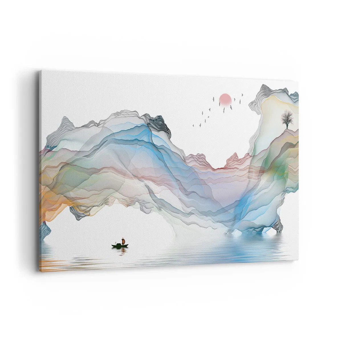 Quadro em tela - Em direção às montanhas de cristal - 120x80 cm