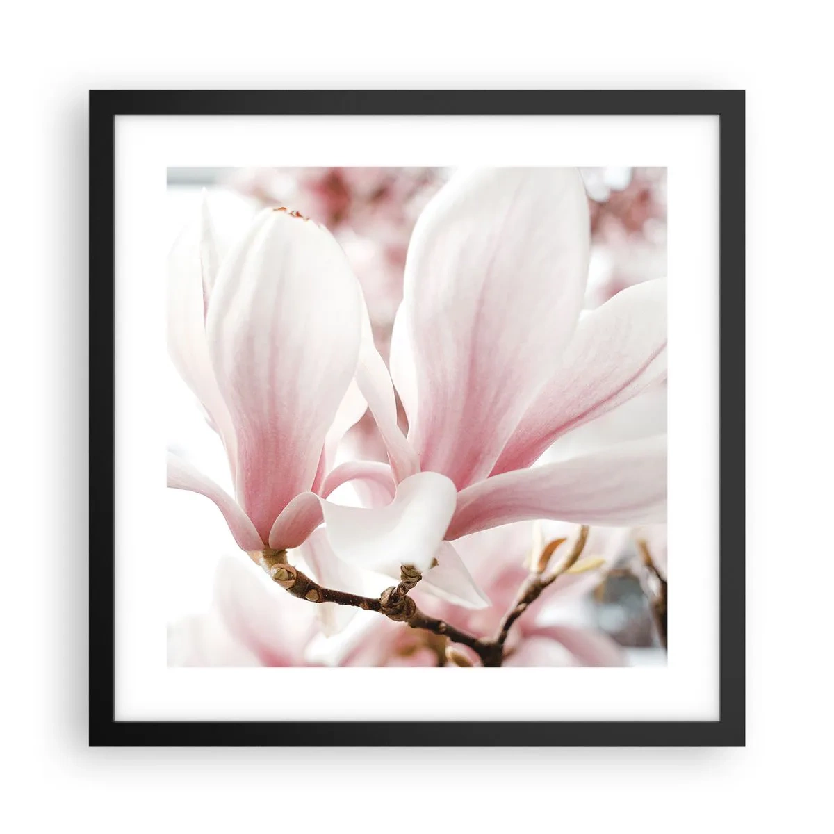 Pôster com moldura preta - Sensibilidade infinita - 40x40 cm