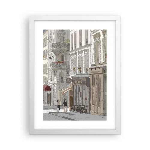 Pôster em moldura branca - Alegrias urbanas - 30x40 cm