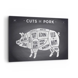 Quadro em tela - Cartilha do talhante - 120x80 cm