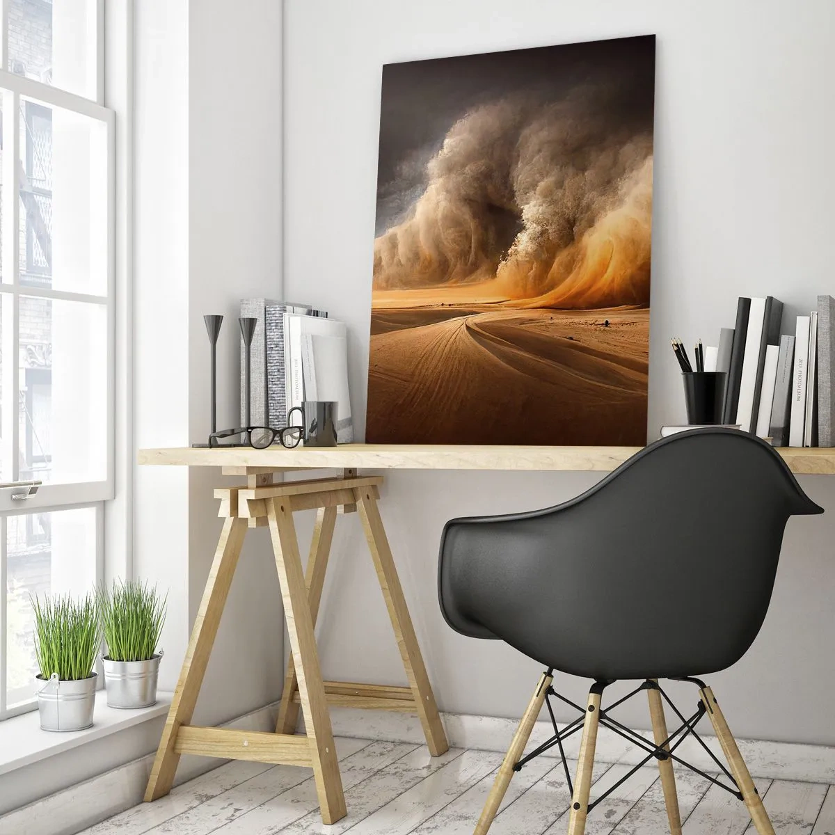 Quadro em vidro - A Ira do Deserto - 80x120 cm