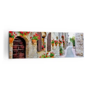 Quadro em tela - Vibrações italianas - 160x50 cm