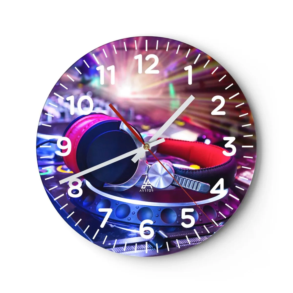 Relógio de parede - Relógio em vidro - Vai ser uma loucura - 30x30 cm