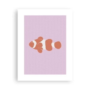 Pôster - Em coral no rosto e na cauda - 30x40 cm