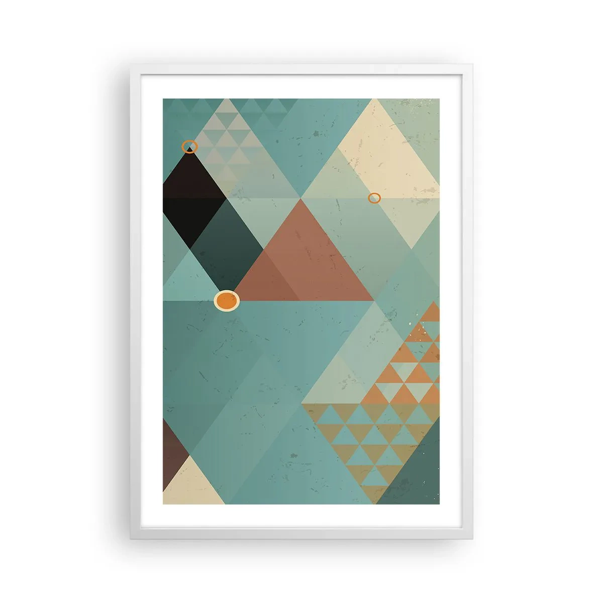 Pôster em moldura branca - A unidade de muitos, os muitos da unidade - 50x70 cm