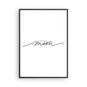 Pôster com moldura preta - Uma grande emoção - 70x100 cm