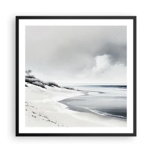 Pôster com moldura preta - Juntos para sempre - 60x60 cm