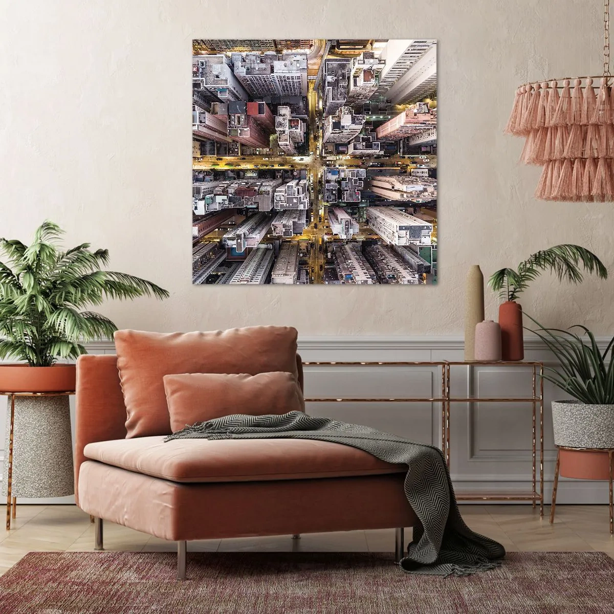 Quadro em tela - Saudações de Hong Kong - 40x40 cm