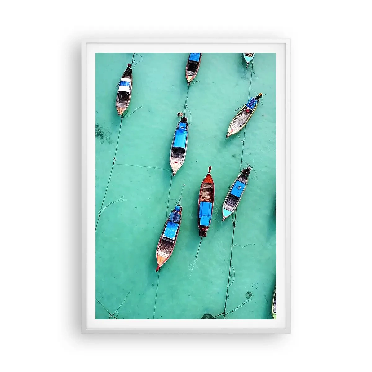 Pôster em moldura branca - Na alegre expectativa - 70x100 cm