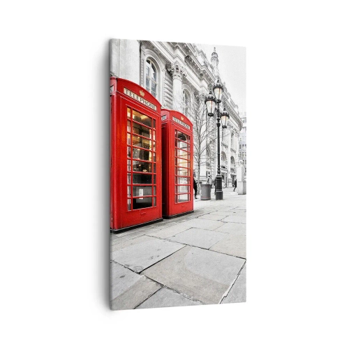 Quadro em tela - Bem-vindo a Londres - 45x80 cm