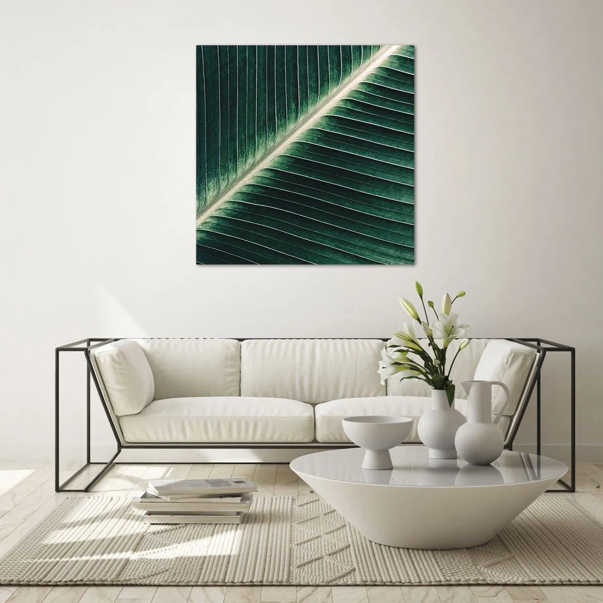 Quadro em vidro - O ritmo da natureza - 50x50 cm