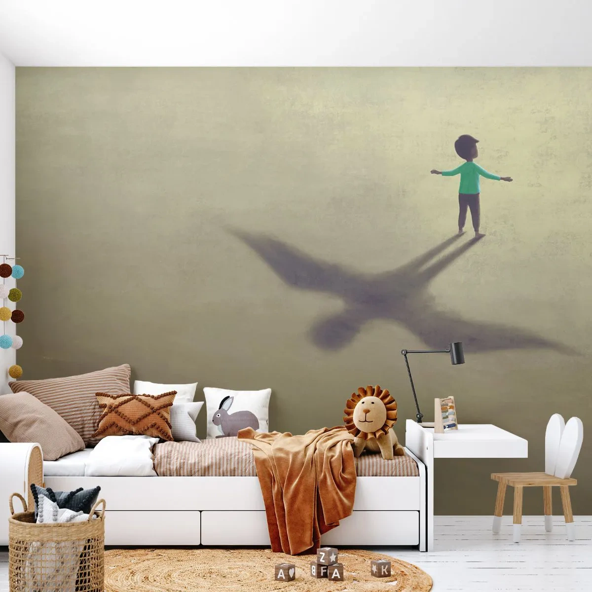Papel de Parede Standard Eco - Herói do futuro - Abstração, Fantasia, Pedaço - 200x140 cm