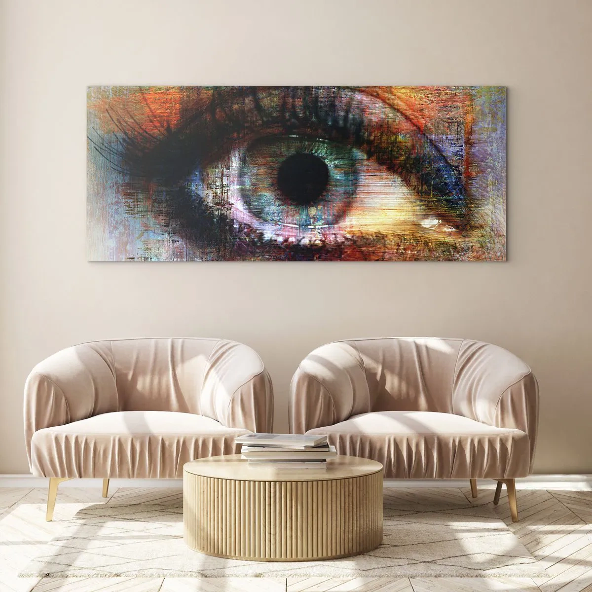 Quadro em vidro - Pode olhar para a alma - 160x50 cm