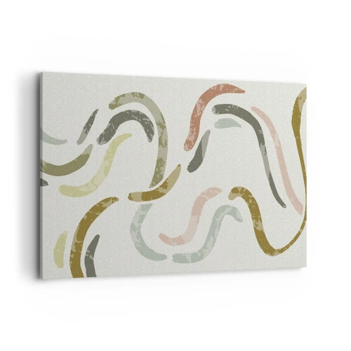 Quadro em tela - Uma alegre dança de abstração - 100x70 cm