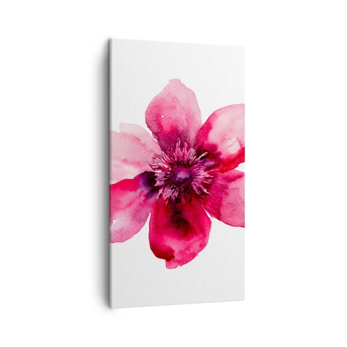 Quadro em tela - Beijo carmim perfumado - 45x80 cm