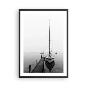 Pôster com moldura preta - Pronto para ir - 50x70cm - Pronto para ir - Decoração de parede moderna para a sala de estar e quarto ARTTOR