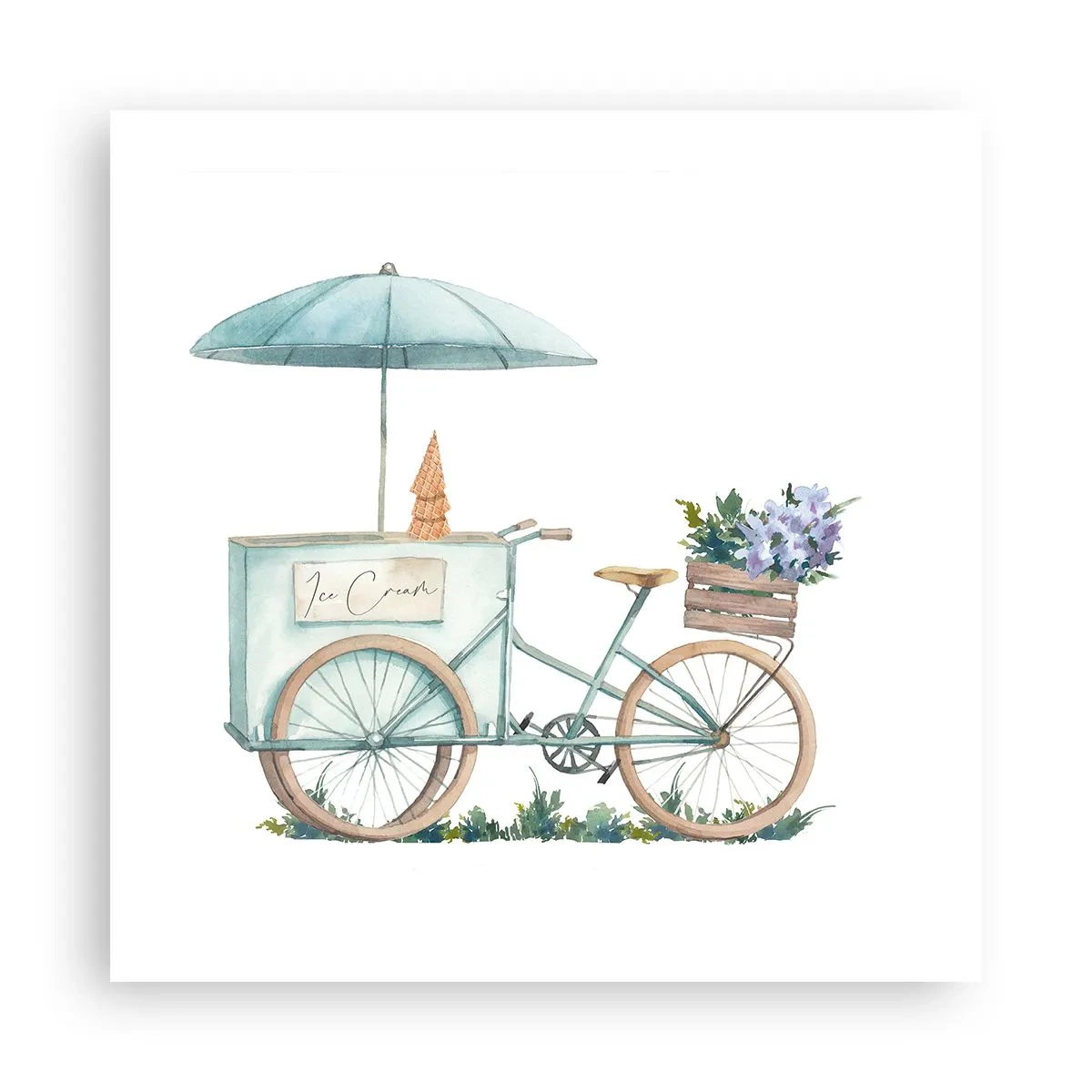 Pôster - Doce lembrança do verão - 50x50 cm