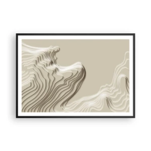 Pôster com moldura preta - Topografia da arte - 100x70 cm