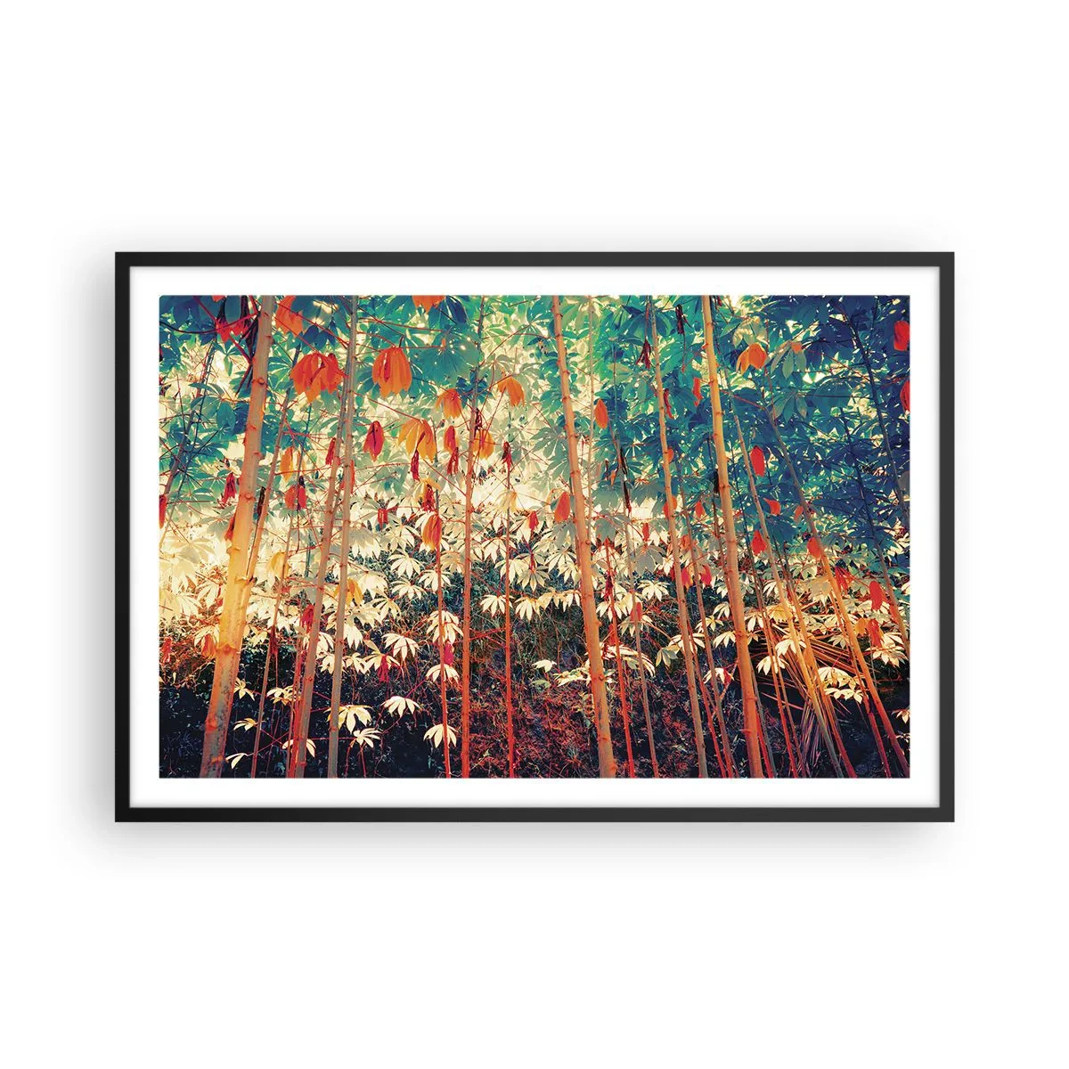 Pôster com moldura preta - A vida secreta das folhas - 91x61 cm