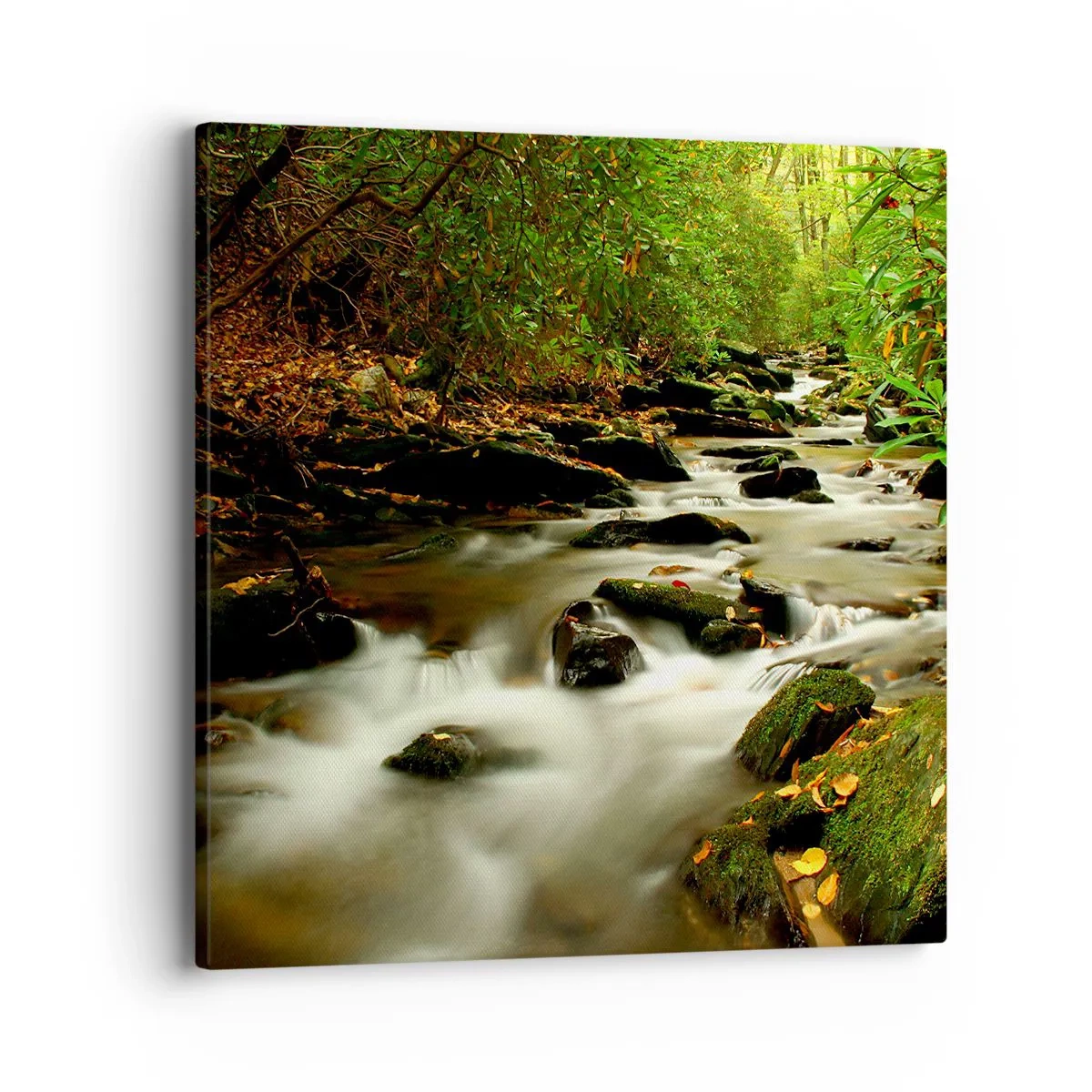 Quadro em tela - Como prata líquida - 40x40 cm