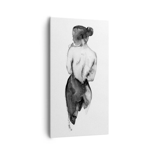 Quadro em tela - Com ela, o mundo desaparece - 55x100 cm