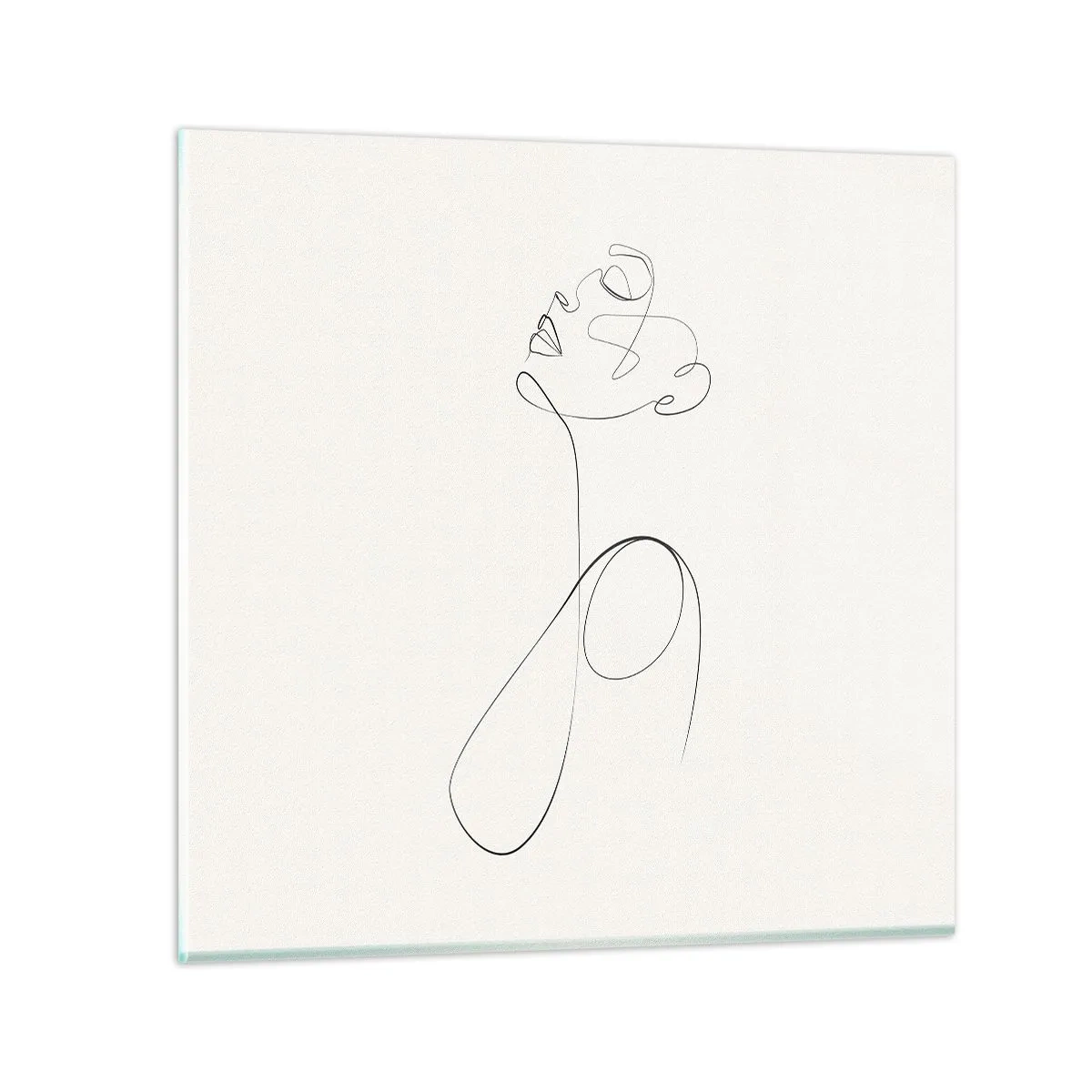 Quadro em vidro - Enrolada em sonhos - 70x70 cm