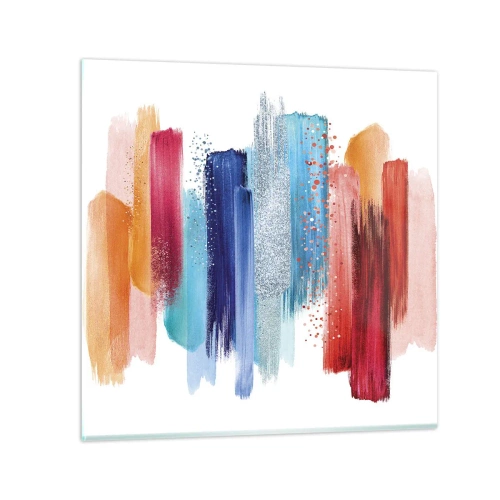 Quadro em vidro - Para cima e para baixo  - 50x50 cm