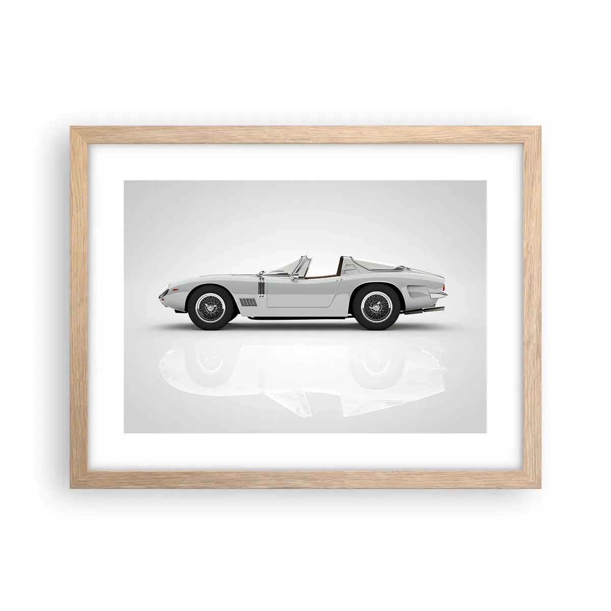 Pôster com moldura de carvalho claro - A promessa de diversão - 40x30 cm