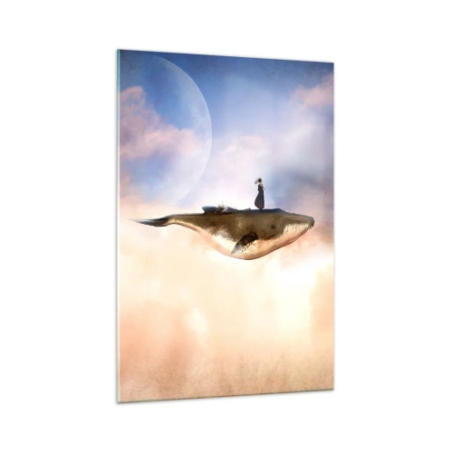 Quadro em vidro - Uma viagem surreal - 70x100 cm