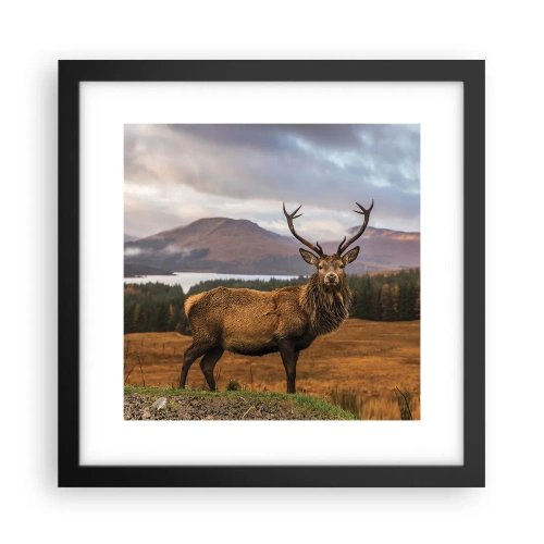 Pôster com moldura preta - A majestade da natureza - 30x30 cm