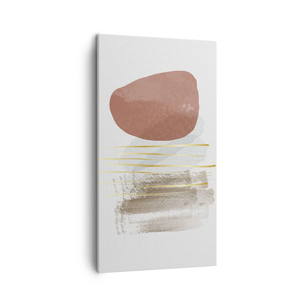 Quadro em tela - Colunata abstrata - 45x80 cm